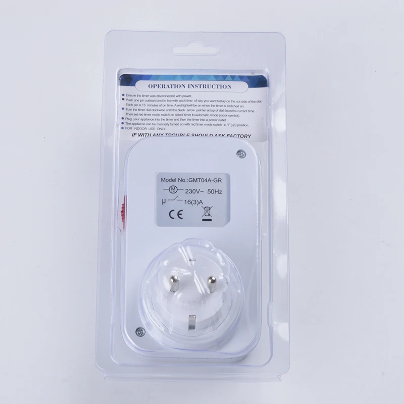 Timer Switch 24 Hour Programmable Timer Switch Universal Socket Mechanical Timer 220V 16A Europe Plug EU plug EU socket Programmable Timer Switch Time Switch