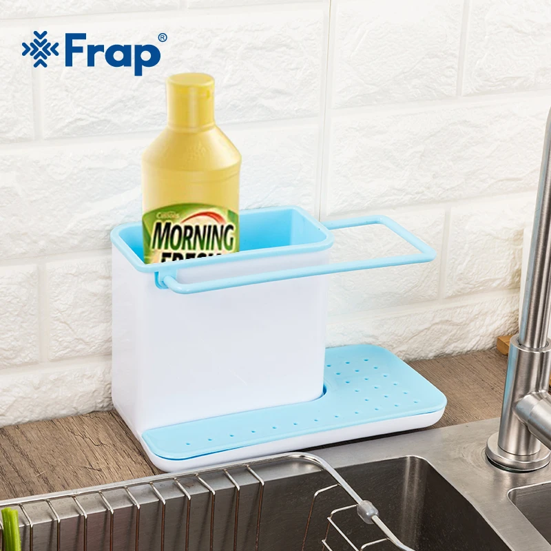 

FRAP Kitchen Box Draining Rack Dish Self Draining Sink Storage Rack Kitchen Organizer Stands Utensils Towel Rack