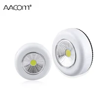 3 Вт COB светодиодный светильник под шкаф с сенсорным управлением, Ночной светильник, простая установка, беспроводной, AAA, на батарейках, светодиодный светильник для шкафа