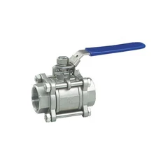 1/" BSP Женская резьба 304 из нержавеющей стали 3 шт. шаровой клапан для воды, нефти газа