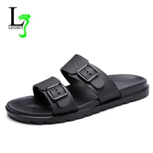 Мужская обувь плоской подошве банные шлепанцы летние сандалии для дома и улицы тапочки Повседневное Для мужчин Нескользящие дышащая обувь шлёпанцы для женщин; большие размеры 40-44