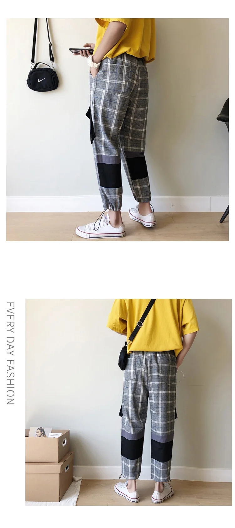 2019 китайский Стиль весной и летом модели высокое качество Повседневное Для мужчин Harajuku универсальная Удобная творческие штаны свободного