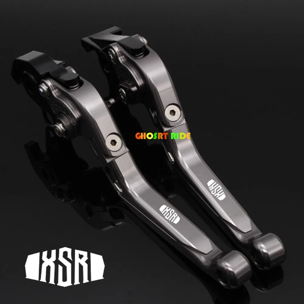 New Logo Titanium CNC Folding Extendable Motorcycle Brake Clutch Levers