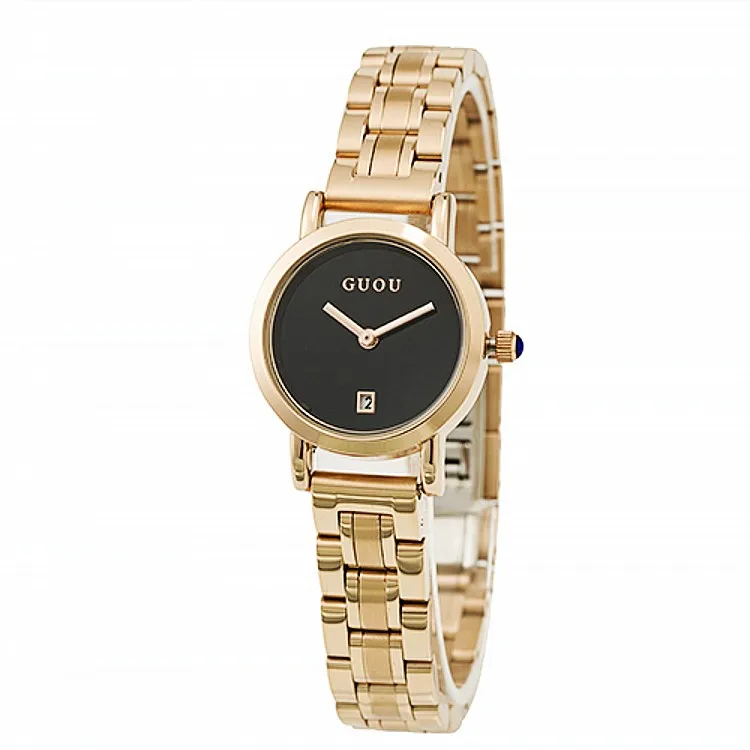 

2017 New Arrival Fashion Women Watches Luxury Lady Watch Stainless Steel Round-shaped Wristwatch Clocks Hour Hot Sales 6 Colors
