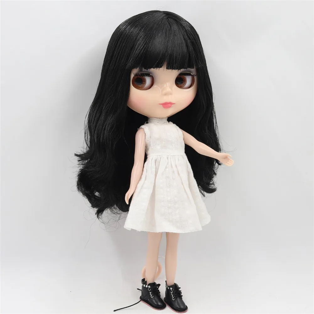 Фабрика шарнирная кукла blyth нормальное тело черные волосы жирные волосы BL117