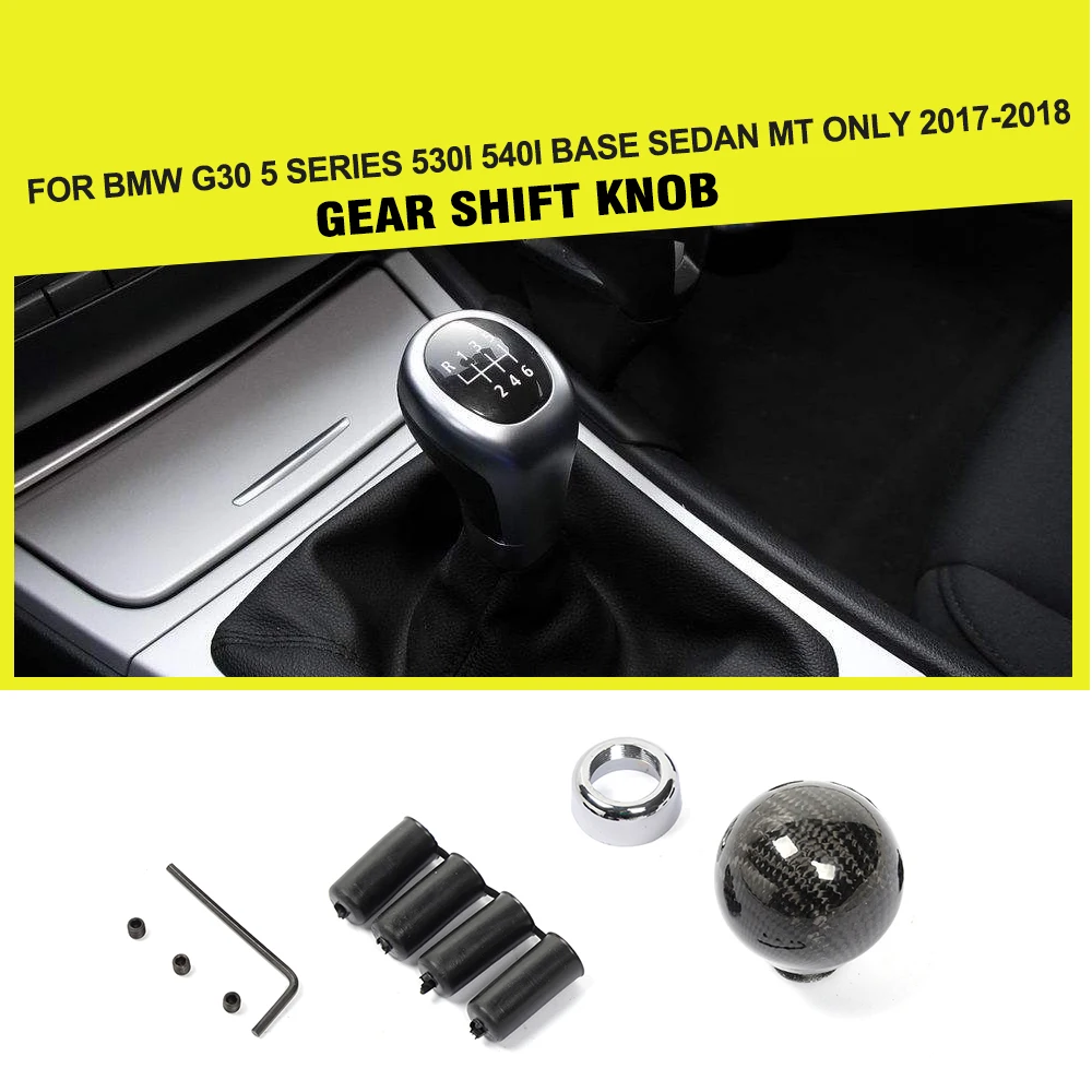 

Car White Resin Manual Transmission Auto Car Styling Gear Shift Knob For BMW G30 5 Series 530i 540i Base Sedan MT Only 2017-2018