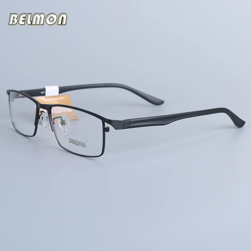 

Belmon Spectacle Frame Eyeglasses Men Nerd Computer Optical Prescription Eye Glasses Frame For Male Clear Lens Eyewear 6611