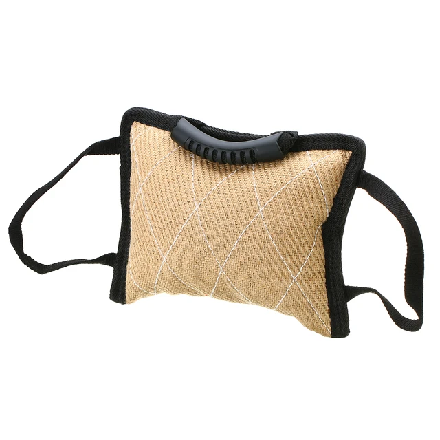 1pc pet bite pillow jute dog training bite tugs dog bite arm sleeve