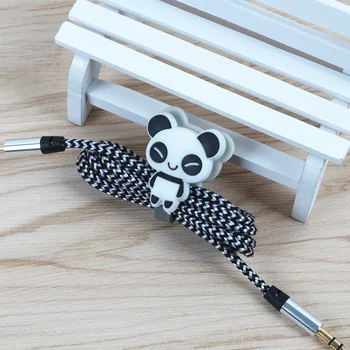 

FFFAS Cute Mini Cartoon Earphone Button Cable Winder Charging Wire Cord Organizer Holder for IPhone Android Computer Bear Cable
