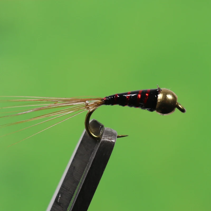 Латунные бусинки Nymph для Fly рыболовная приманка 8 шт #14 Buzzer Midge рыболовные