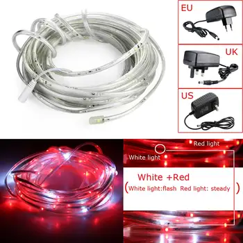 

New Arrival 2018 DC 10M 3528SMD 120LED Rainbow String Light White To Red W/ Power Adapter