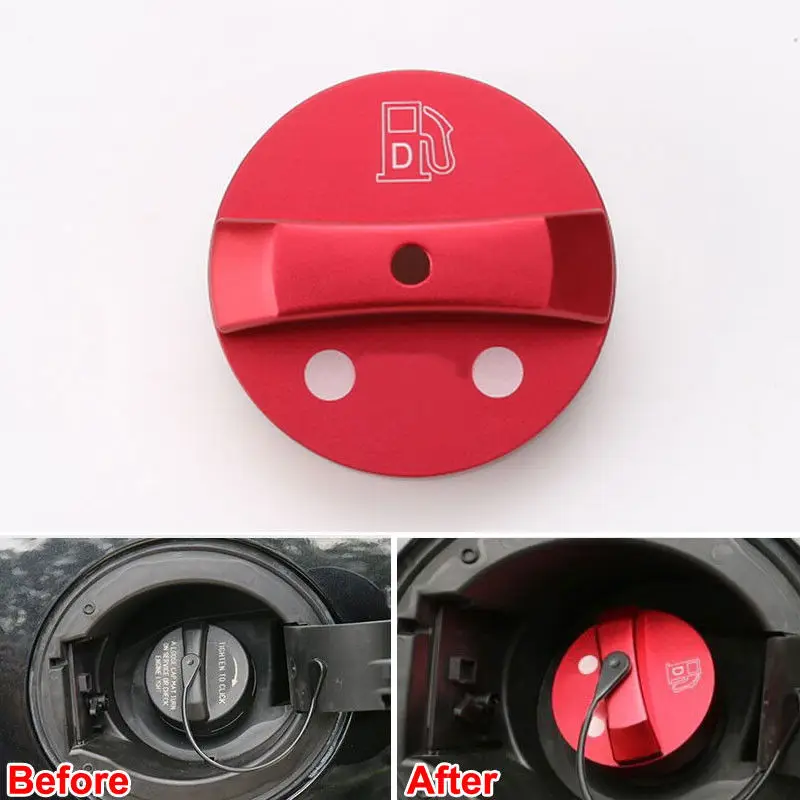 

Red/Silver/Blue Car Replace Fuel Gas Oil Filter Tank Cap Cover without Tether For Jeep Cherokee 2014-2016