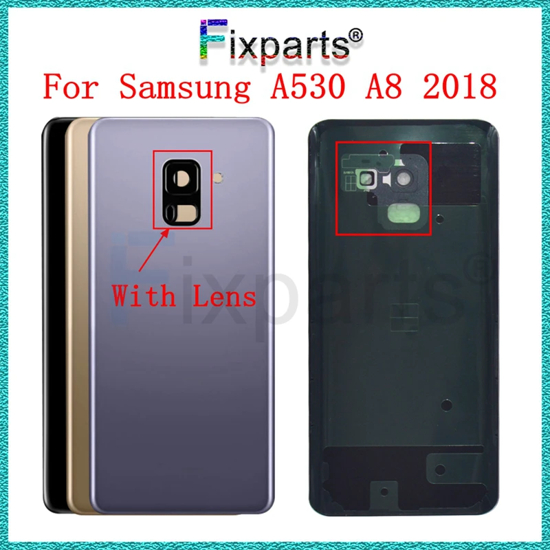 Крышка батарейного отсека для Samsung Galaxy A8 2018 A530 A530F задняя крышка корпуса с