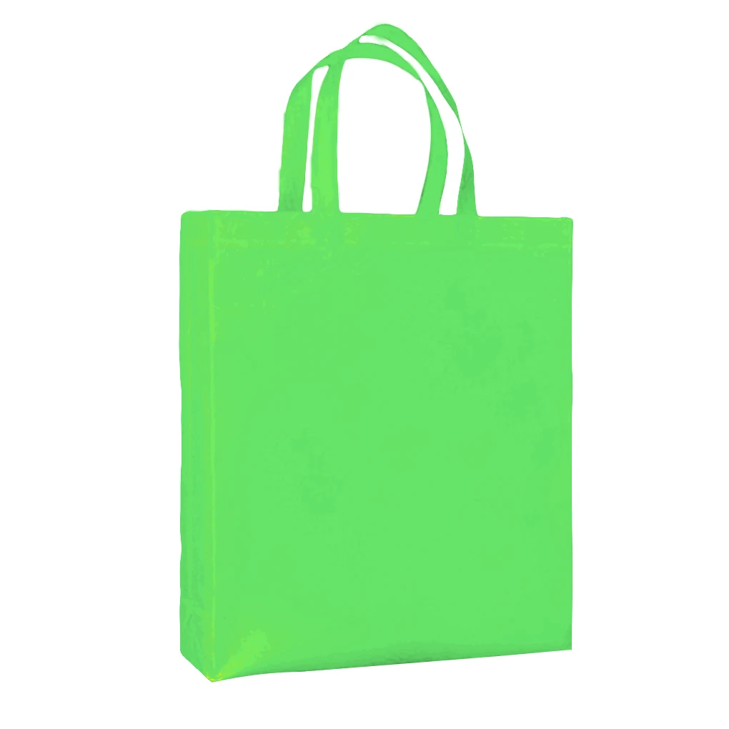 

Reusable Non Woven Shopping Bag Solid Color Foldable Grocery Convenient Tote Eco-friendly Storage Handbag