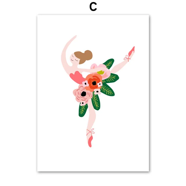 Cartoon-Ballet-Dancer-Girl-Swan-Flower-Wall-Art-Canvas-Painting-Posters-And-Prints-Nordic-Poster-Wall.jpg_640x640 (2)