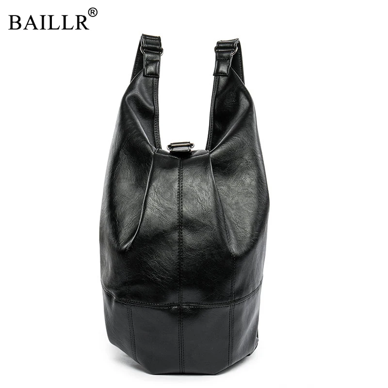 

New Trend Fashion Preppy Style Multifunction PU Leather Men's Backpack Laptop Backpack SchoolBags Travel Backpack High Quality