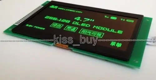 OLED ЖК экран 4 7 дюйма светодиодный дисплей 256X128 SPI/ 8 бит 3 В для уровня IO 51 STM32 ssd1322