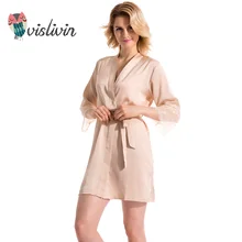 Vislivin font b Summer b font font b Dress b font Silk Robe font b Women