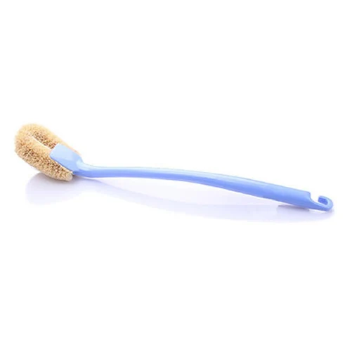 Long Plastic Handle Bathroom Toilet Bowl Swab Cleaning Brush Coconut