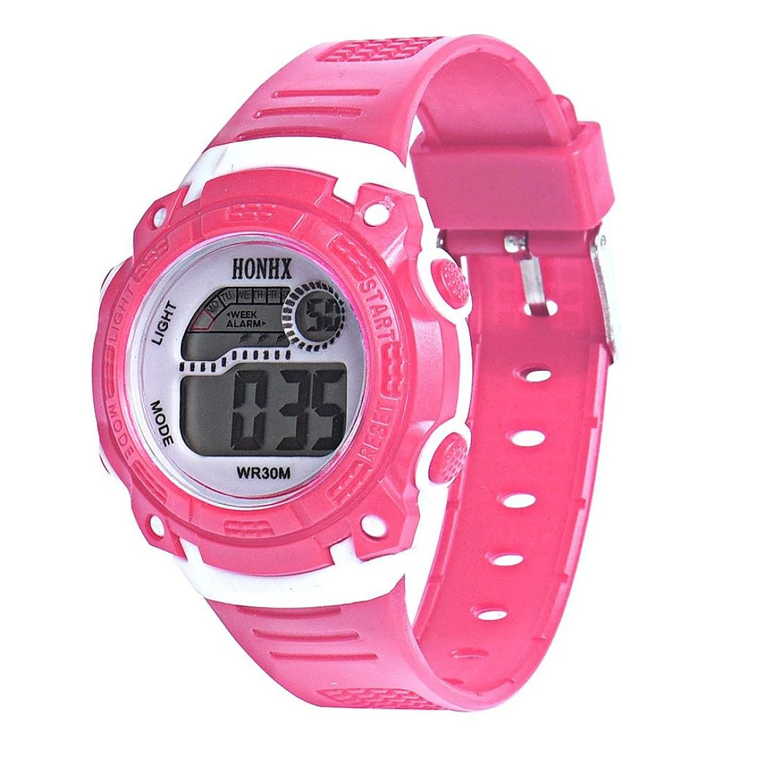 

Practical HONHX Children girls Digital Quartz LED Wrist Watch Date alarm Sport