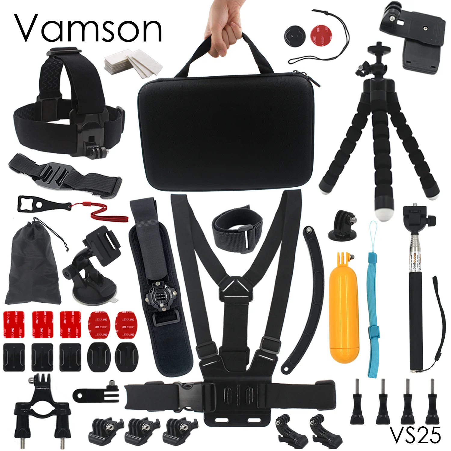 Gopro Hero 5 Accessories Selfie Monopod Stick Octopus Tripod For Xiaomi Yi 4K Yi2 Gopro 5 4 3+ Eken H9R SJCAM Action Camera VS25