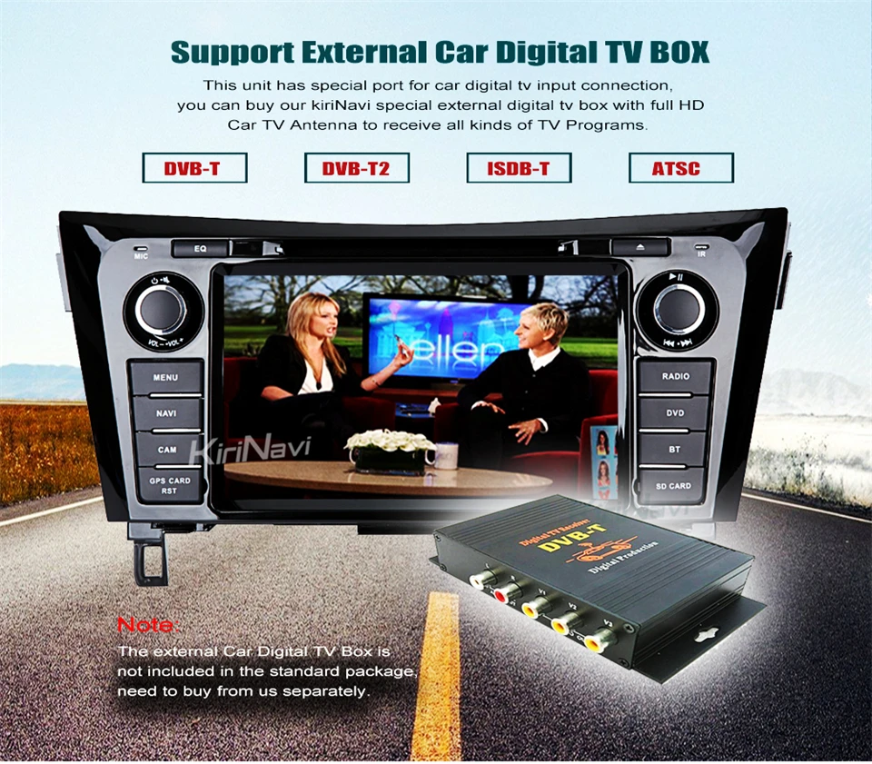 Cheap KiriNavi Octa core 4G LTE android 7 car gps navigation for Nissan Xtrail Qashqai radio mp3 2013 - 2017 support 4K Video 4G 12