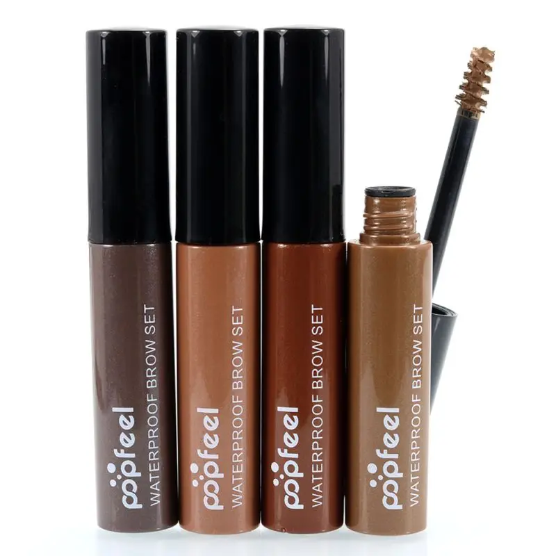 New 4 Colors Eyebrow font b Mascara b font Cream Eye Brow Shadow Makeup Set Kit