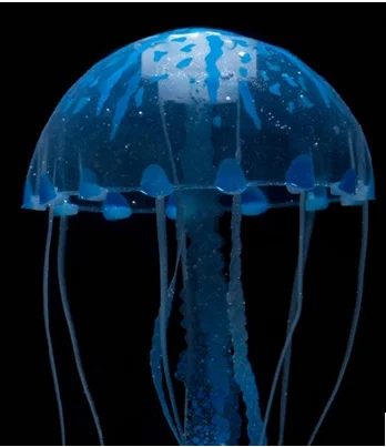 3 шт. аквариум для аквариума Ландшафтный светящийся эффект искусственная Медуза декоративные украшения для аквариума Аксессуары Украшение домашний декор - Цвет: blue