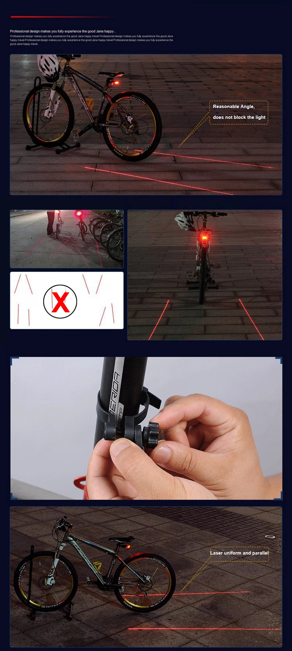 Excellent 2018 Hot Bicycle 5 LED 2Laser Cycling Bike light 7 Flash Mode MTB Safety Rear Lamp waterproof Laser Tail Warning Lamp Flashing 2 Excellent 2018 Hot Bicycle 5 LED 2Laser Cycling Bike light 7 Flash Mode MTB Safety Rear Lamp waterproof Laser Tail Warning Lamp Flashing 2