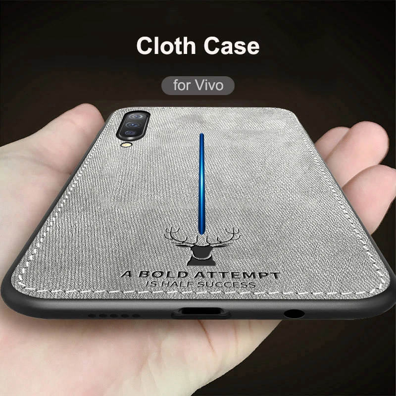 

Cloth Deer Bat Case for Vivo IQOO Y91 Y93 Y95 Y97 Y81 Y83 Y85 Y69 Y71 Y75 Y79 Y73 X6 X7 Plus X23 Fantasy V11i V11 Pro X Play 6