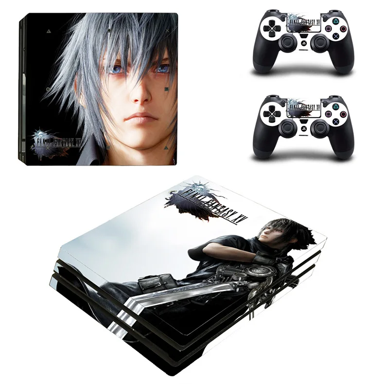 Final Fantasy XV PS4 Pro Skin Play station 4 Pro sticker FF15 PS 4 Pro sticker s для игровой консоли и двух контроллеров - Цвет: YSP4P-0031