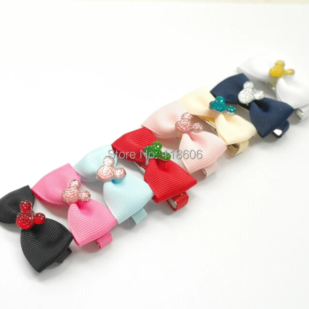 Minnie Mouse sparkle resin flat back diamante glitter dummy hair bow11.jpg