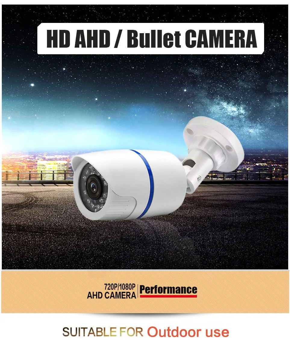 Камера наблюдения 720P 1080P AHD камера дневного ночного видения CCTV камера AHD 1MP 2MP ИК наружная Водонепроницаемая камера безопасности