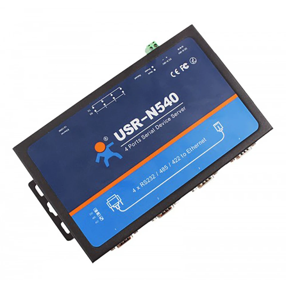Промышленное устройство с 4 портами последовательное сервер RS232 RS485 RS422 в Ethernet