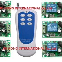 DC12V 1CH RF кулисный переключатель livolo переключатель системы сигнализации умный дом Радио коммутатор 315/433 МГц 6* приемник и 1 передатчики