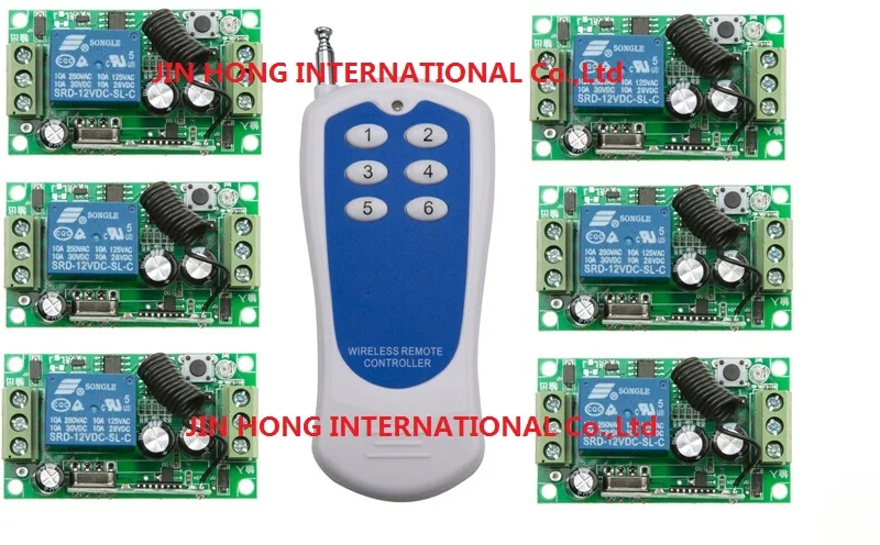 DC12V 1CH RF rocker switch livolo switch system smart house radio switch 315/433mhz 6* Receiver & 1*Transmitters DC12V 1CH RF rocker switch livolo switch system smart house radio switch 315/433mhz 6* Receiver & 1*Transmitters