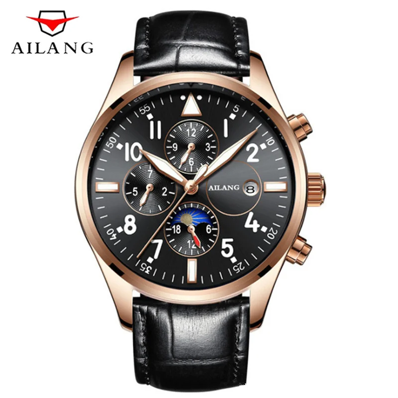Ailang أعلى العلامة التجارية الطيار الرجال الميكانيكية ووتش للماء الأسود مضيئة ساعات أوتوماتيكية اليد ساعة الذكور Relogio Masculino Ailang أعلى العلامة التجارية الطيار الرجال الميكانيكية ووتش للماء الأسود مضيئة ساعات أوتوماتيكية اليد ساعة الذكور Relogio Masculino