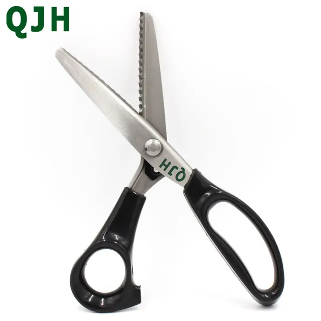 QJH Sewing Tools Shape Scissors Tailor's Scissors 3 4 5 7mm Zigzag DIY