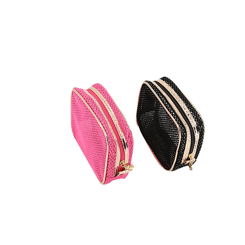 

Yesello Nylon Mesh Transparent Travel Portable Cosmetic Bag Toiletry Bags Makeup Brush For Women