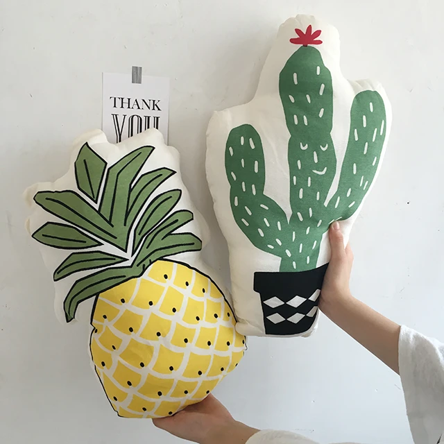 かわいいフルーツ植物形状クッションコットンファッションベビー枕子供ホームクリエイティブ装飾赤ちゃん寝具枕パイナップルサボテン Baby Pillow Cotton Baby Pillowbaby Shaping Pillow Aliexpress