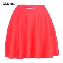 Qickitout Горячая Летняя Сексуальная Мода Джокер красные юбки женские 3D цифровые юбки с принтом Прямая плюс размер