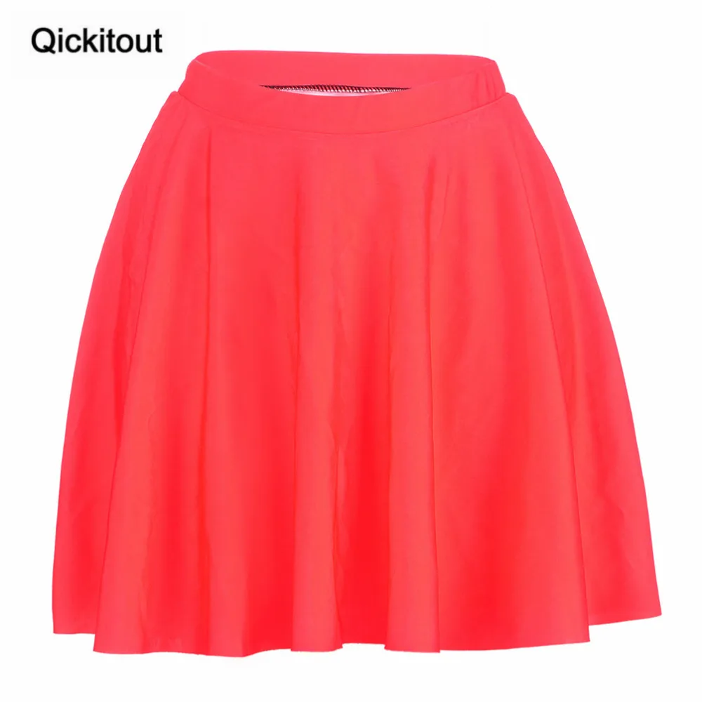 

Qickitout 2016 Hot Summer Sexy Fashion Joker Red Skirts Women's 3D Digital Printing Skirts Drop shipping Plus Size wholesales