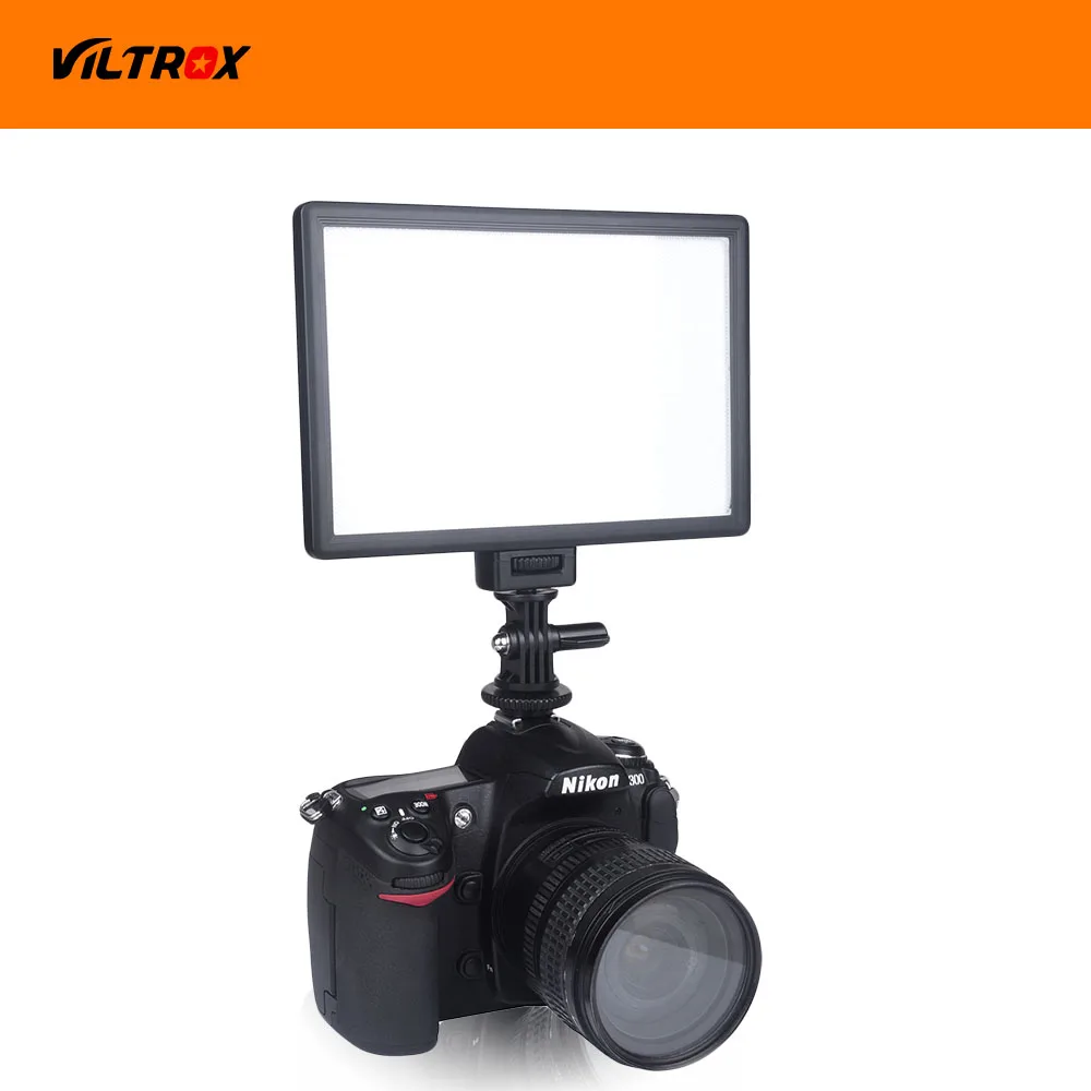 Viltrox L116B тонкий ЖК-дисплей с регулируемой яркостью DSLR фотостудия светодиодный светильник+ батарея+ зарядное устройство для Canon Nikon камера DV видеокамера
