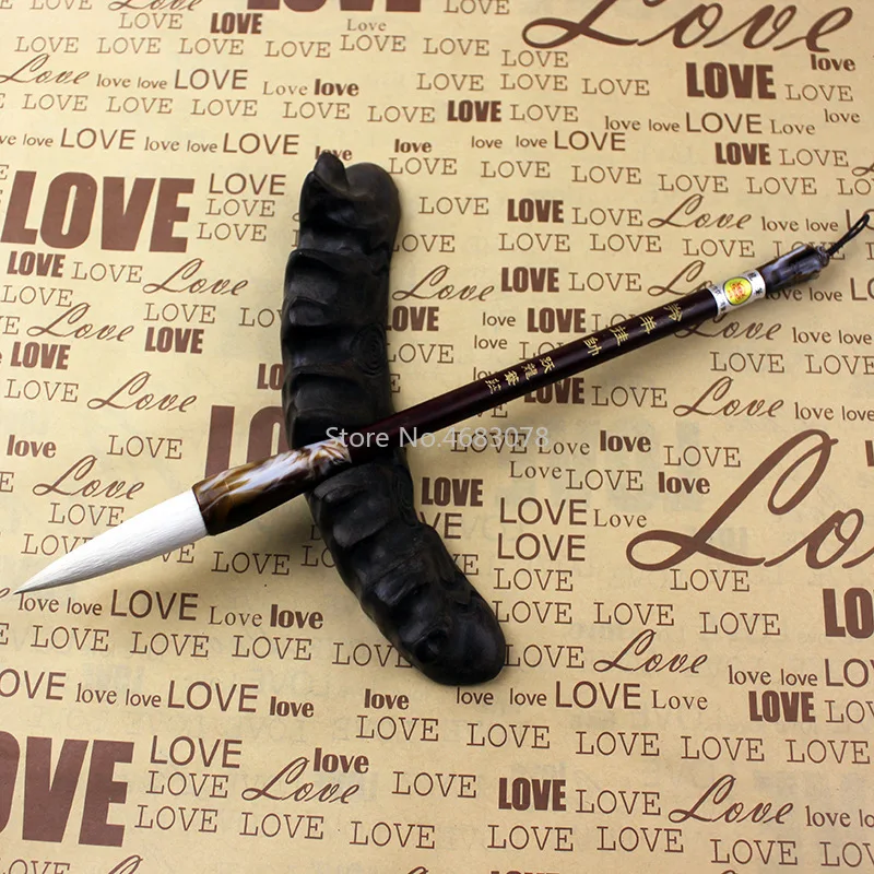 1Piece Chinese Calligraphy Brushes Pen For Woolen Hair Medium Regular Script Writing Brush Fit For Student School supplies