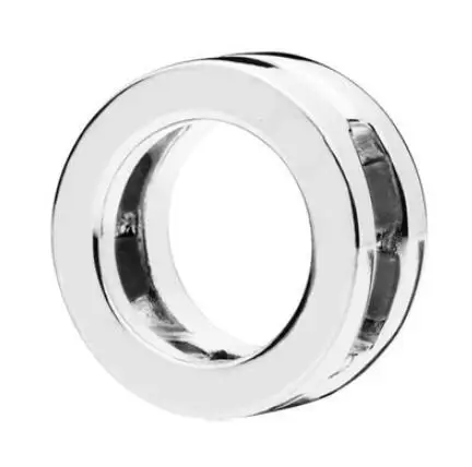 

925 Sterling Silver Bead Charm Smooth Reflexions Logo Clip Stopper Lock Beads Fit Pandora Bracelet & Bangle Diy Jewelry