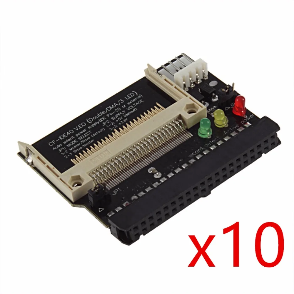 

10pcs Adapter Converter Compact Flash CF to 3.5 Female 40 Pin IDE Bootable Card New Drop Shipping