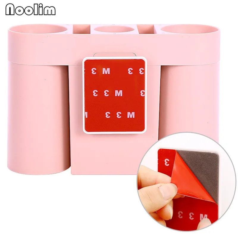 Toothbrush Holder With Cup Automatic Dispenser Storage Toothpaste Racket Squeezer Bathroom Accessories Set Lover Gift