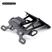 Для YAMAHA YZF-R3 YZF-R25 MT-25 MT-03 держатель номерного знака Кронштейн держатель номерного знака светодиодный свет