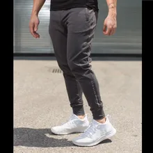 Бренд, осенние мужские спортивные штаны, новинка, боковая полоска, буквенный принт, контрастный цвет, для бега, эластичная талия, мужские спортивные штаны