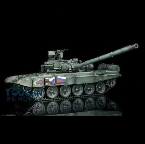 Henglong 1/16 зеленый 6,0 пластик Россия T90 RTR rc Танк 3938 Вт/360 башни TH13008